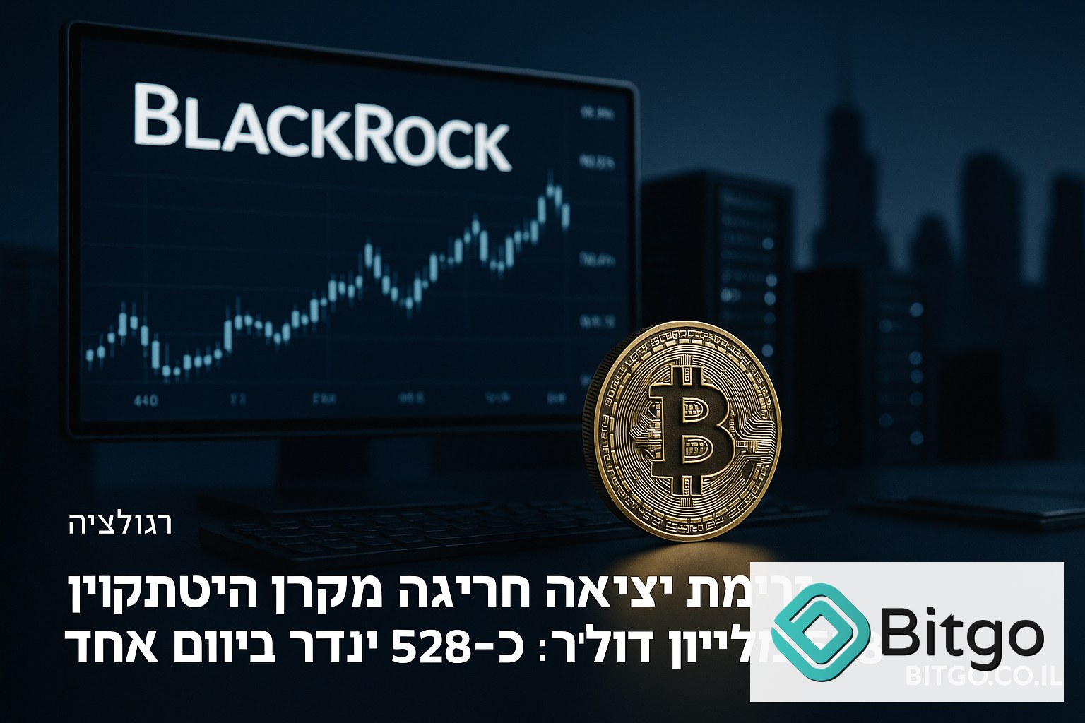 זרימת יציאה חריגה מקרן הביטקוין של BlackRock: כ-528 מיליון דולר ביום אחד