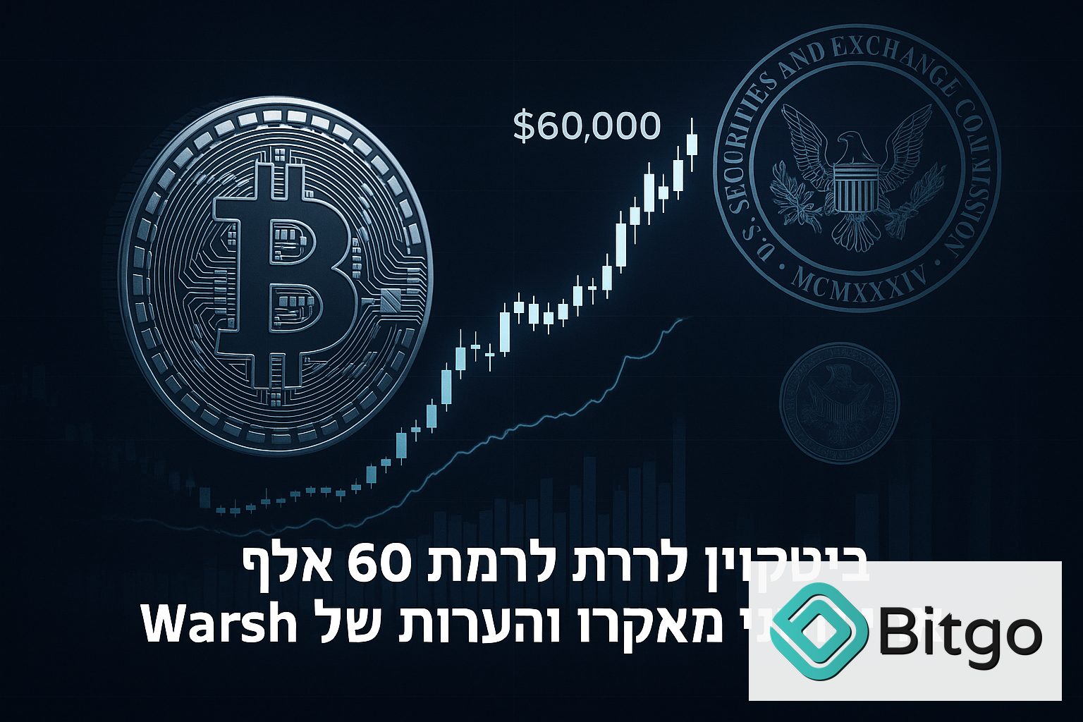ביטקוין חזר לרמת 60 אלף דולר אחרי נתוני מאקרו והערות של Warsh