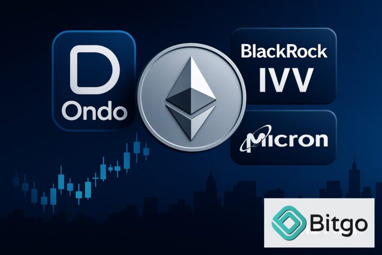 Ondo משיקה ייצוג טוקני ל־IVV של BlackRock ולמניית Micron על Ethereum