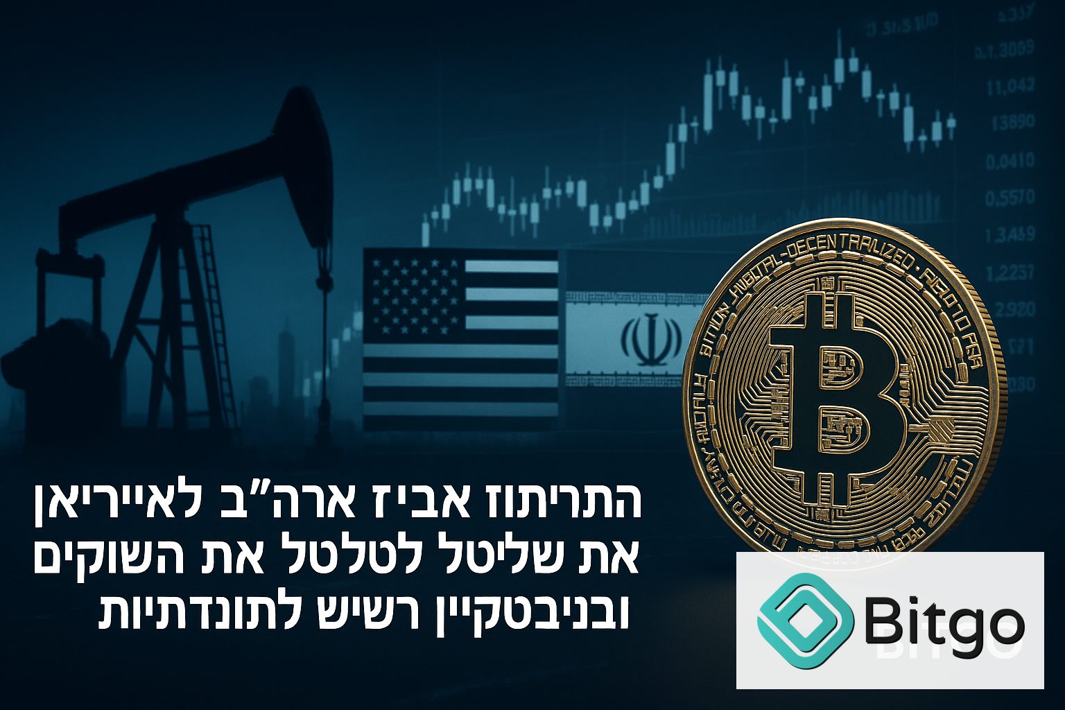 המתיחות בין ארה״ב לאיראן ממשיכה לטלטל את השווקים, וביטקוין נשאר רגיש לתנודתיות